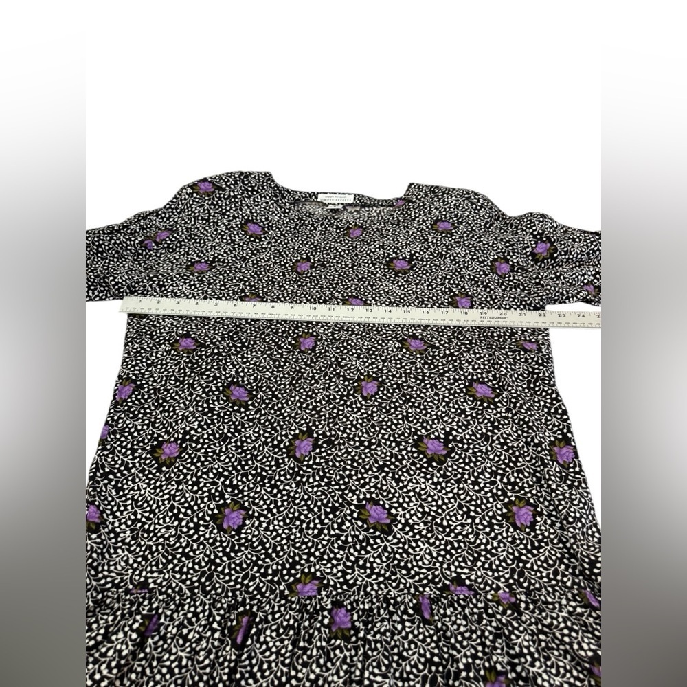 Compagnie Internationale Express Floral Drop Waist Dress Rayon Small - Picture 7 of 11